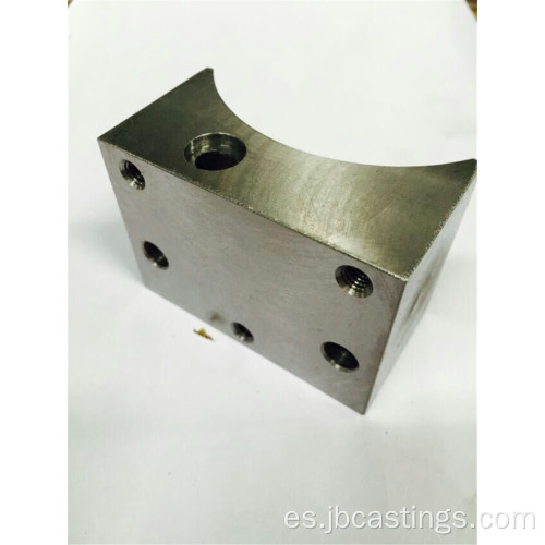 Bloque de válvula personalizado de acero mecanizado CNC para cilindro